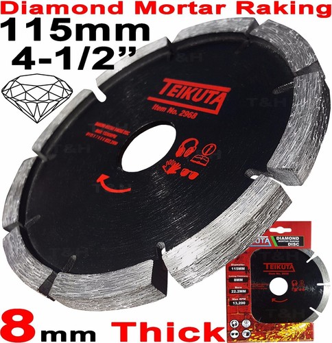 Mortar raking disc - 115mm, 41/2"