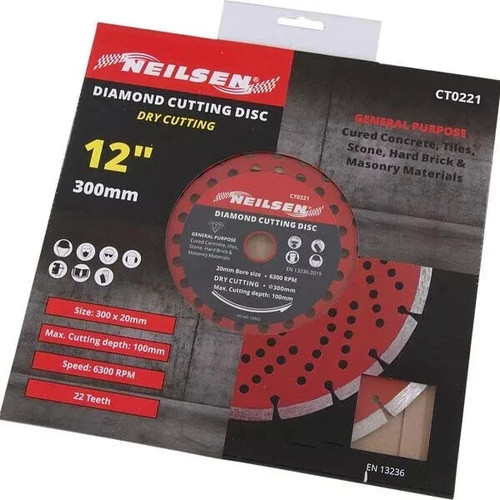 300mm diamond dry - 300mm, cutting