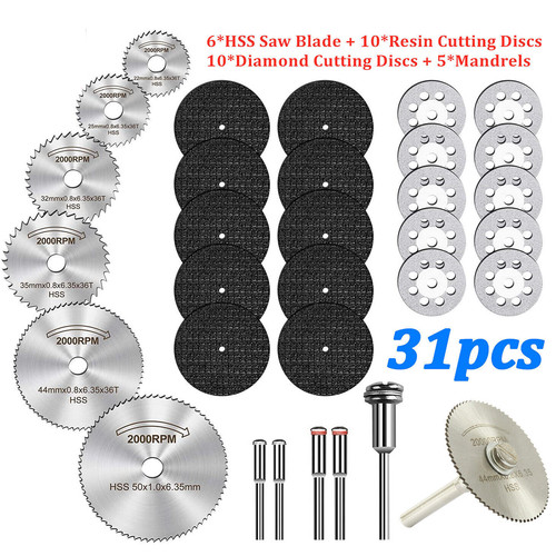 31pcs diamond cutting discs - diamond,