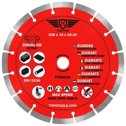 230mm diamond segmented - x,