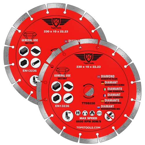 230mm diamond segmented - x, 9"